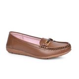 WOMEN BROWN MOCASSINS H0113