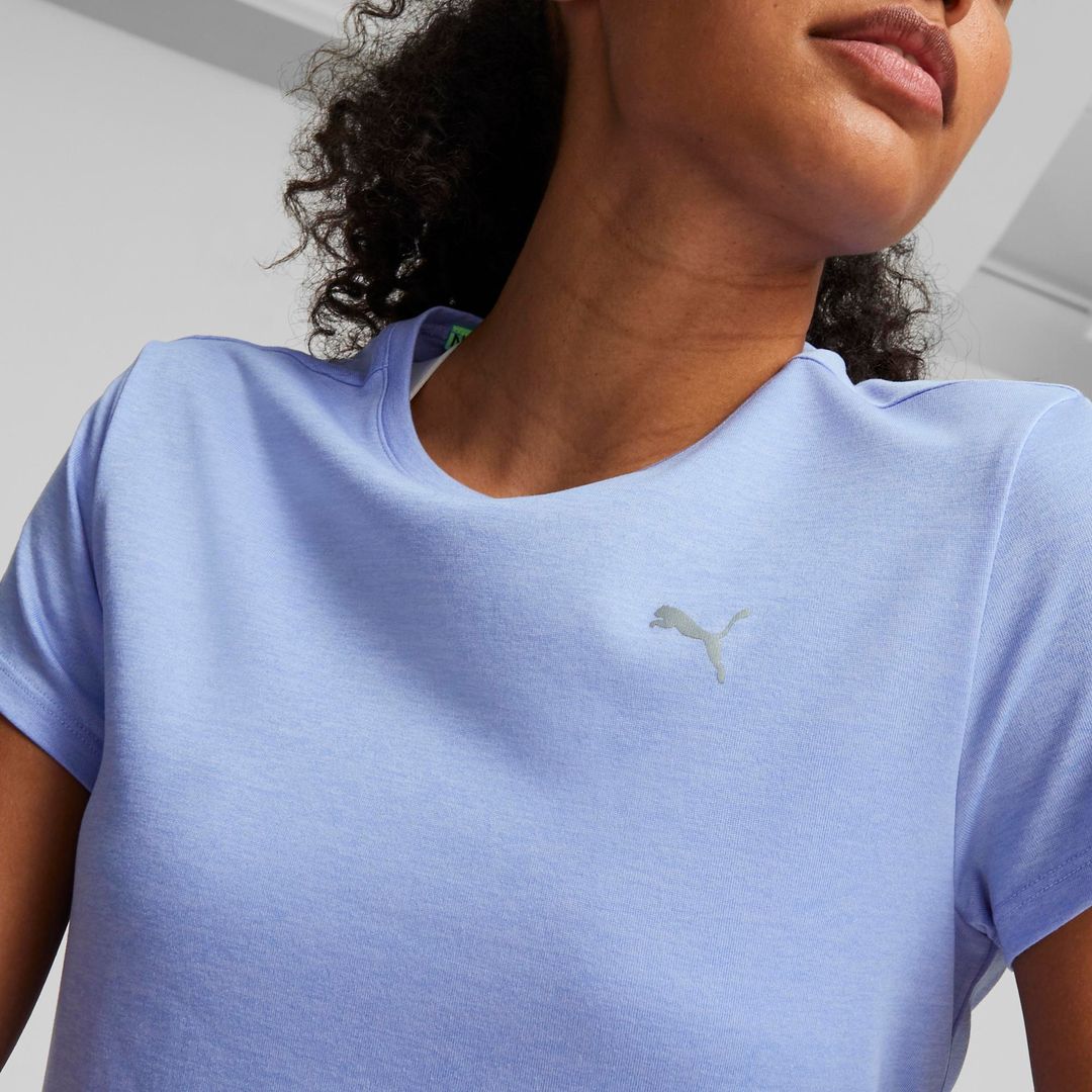 Buy PUMA WOMEN RUN FAVORITE HEATHER SS TEE W ELEKTRO PU