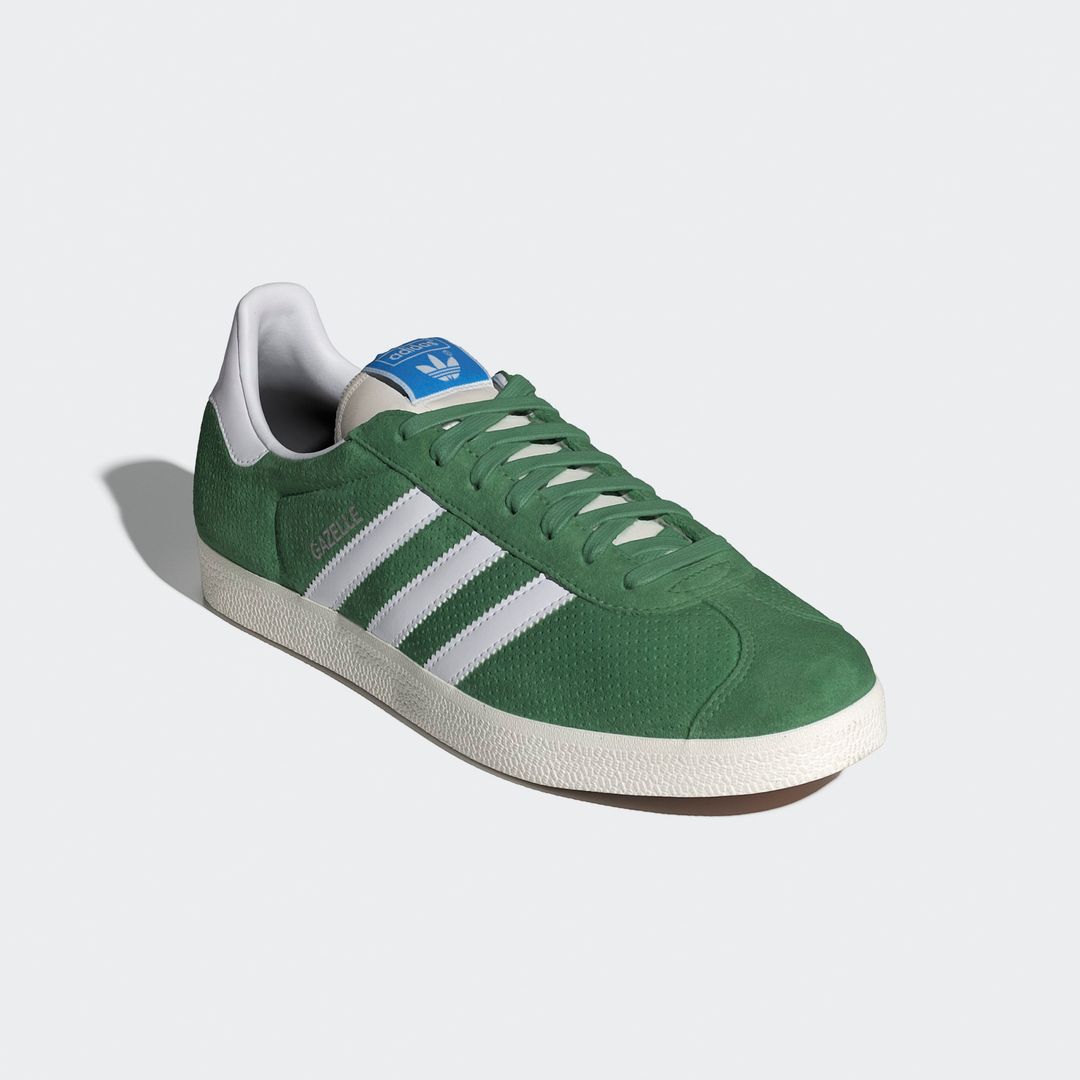 adidas gazelle silver green womens Adii Gazelle (White Black Green)