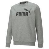 PUMA MEN ESS BIG LOGO CREW FL MEDIUM GRAY HEATHER (58667803)