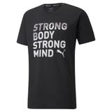 PUMA MEN PERFORMANCE SLOGAN SS TEE PUMA BLACK (52091001)