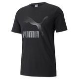 PUMA MEN CLASSICS LOGO TEE (S) PUMA BLACK-MATTE (53008956)