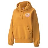 PUMA WOMEN DOWNTOWN GRAPHIC HOODIE MINERAL YELLOW (53167437)