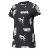 PUMA WOMEN PUMA POWER AOP TEE PUMA BLACK (84711701)