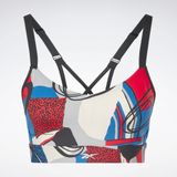 REEBOK WOMEN TS LUX STRAPPY BRA- AOP (HN7669)