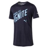 PUMA MEN IGNITE HEATHER GRAPHIC TEE PEACOAT HEATH (51786003)