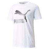 PUMA MEN CLASSICS LOGO TEE (S) PUMA WHITE-MATTE (53008952)