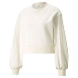 PUMA WOMEN CLASSICS PUFF SLEEVE CREW IVORY GLOW (53161673)