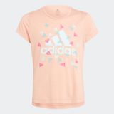 ADIDAS GIRLS AEROREADY UP2MOVE COTTON TOUCH SLIM LOGO TEE (H16915)