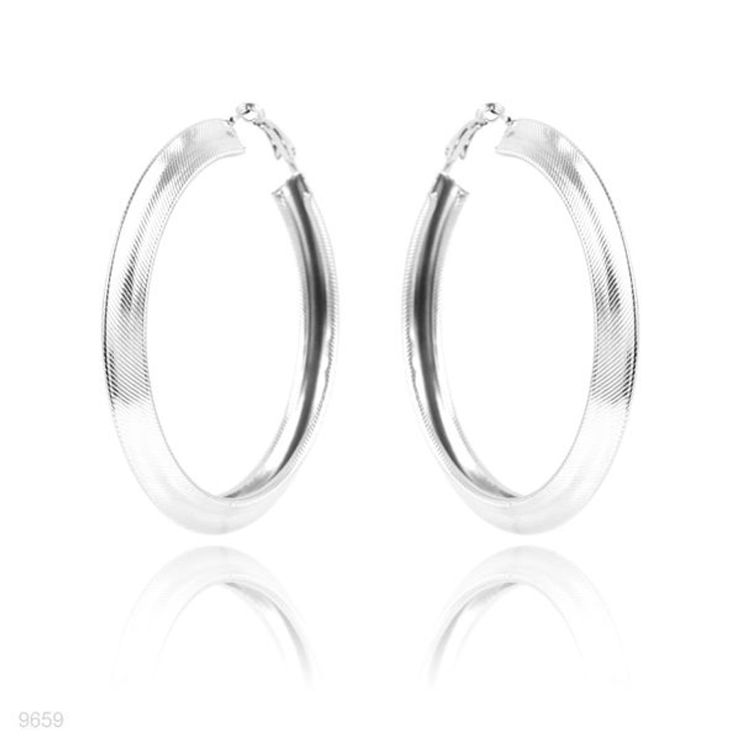 Buy Large Textured Hoop Earrings Online in Pakistan On Tesoro at