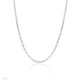 Delicate thin link silver chain