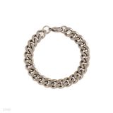 CONTEMPORARY HEAVY SILVER CHAIN BRACELET