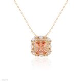 PENDANT CLASSY SQUARE ZIRCON LUX-Gold-CHAMPAGNE