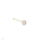 NOSE PIN CIRCLE CRYSTAL  MEDIUM-SILVER-CLEAR