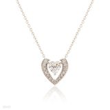 Bewitching silver heart pendant