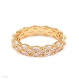 Captivating marquise gold ring