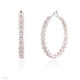 Elegant Floral Hoop Earrings