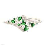 BRACELET SM FANCY ZC TRI-SLVR-GREEN
