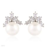 Pretty princess crown pearl silver tops