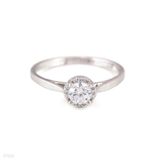 Timeless Halo Solitaire Ring