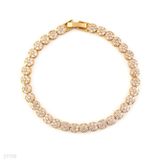 Delicate flower gold bracelet