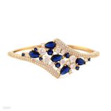 BRACELET SM FANCY ZC TRI-GLD-BLUE