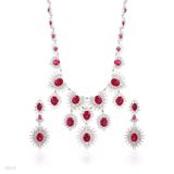 Ravishing red royal silver set