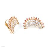 Desiring champagne wreath earcuffs
