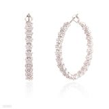 Elegant Floral Hoop Earrings