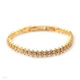 Dreamy double lock gold bracelet