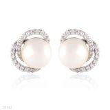 Delightful pearl swirl silver tops