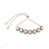 BRACELT ROUND SUN ZC-SLVR-WHITE