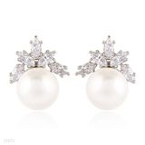 Pretty princess crown pearl silver tops