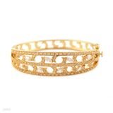 BRACELET CLASSY ZC HOLLOW-GLD-CLEAR
