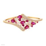 BRACELET SM FANCY ZC TRI-GLD-RED