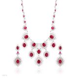 Ravishing red royal silver set