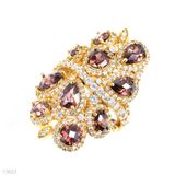 Classy Clustered Chocolate Statement Ring