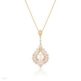 Elegant Pearl Drop Gold Pendant