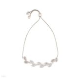 BRACELET ADJ EYE ZC BL282 SLVR-CLEAR