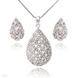 Drop Weave Pendant & Stud Set