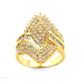 Chevron  Fancy Pave Ring