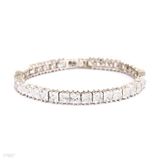 Gorgeous Delicate  Baguette Tennis Bracelet 