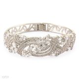 Ornate Leaf & Arch Tapered Bracelet