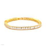 Gorgeous Delicate  Baguette Tennis Bracelet 