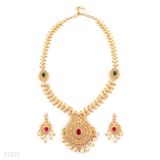SET N+E AD ZC PEARL FANCY-GLD-RED