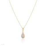 Modern Petite Drop Gold Pendant