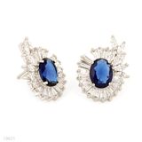 Aggressive Blue Zircon Earrings