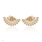 Gorgeous shinning micro gold earrings