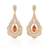 Outstanding champagne drop earrings