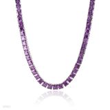 NECKLINE DELI SQ ZC N-7 L SLVR-PURPLE